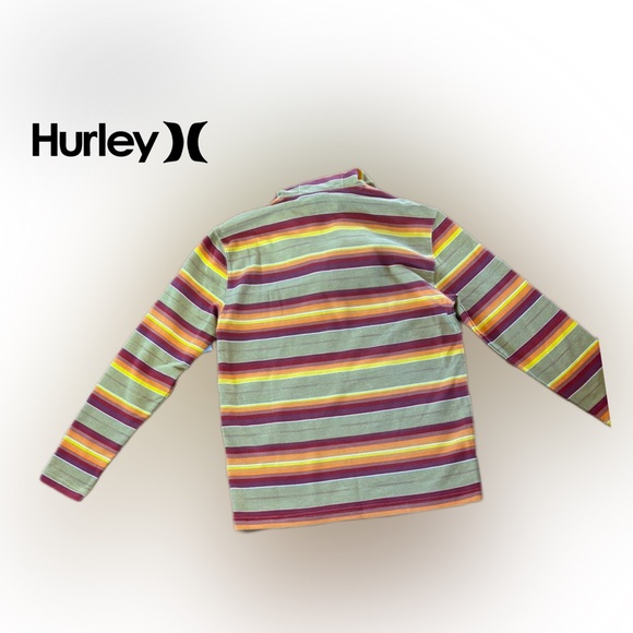 NWT Hurley Men's "Surf Poncho" Baja Striped Hoodie - Size S - Picture 5 of 11